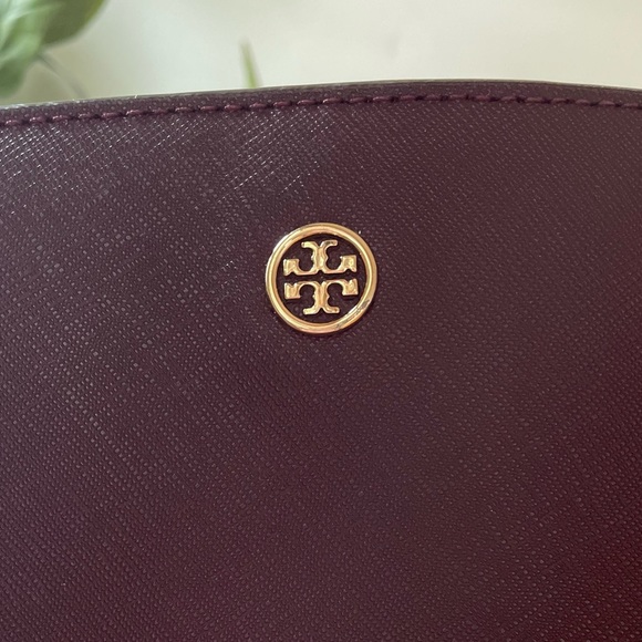 Tory Burch Large Triple Compartment Tote - Burgundy - Picture 10 of 12